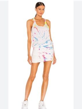 Michael Stars x REVOLVE Tie Dye Dress in Neon Starburst $107 NWT